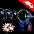 LED Noisemaker Bubble Gun 7"